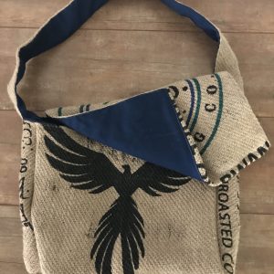 Burlap Bag - Blue Bird